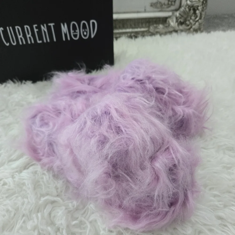 Current Mood Pink Furry Slippers - Picture 2 of 6